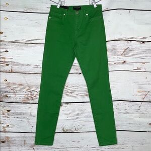 Banana Republic NWT Size 26/2 Green Denim Mid Rise Skinny Fit Jeans